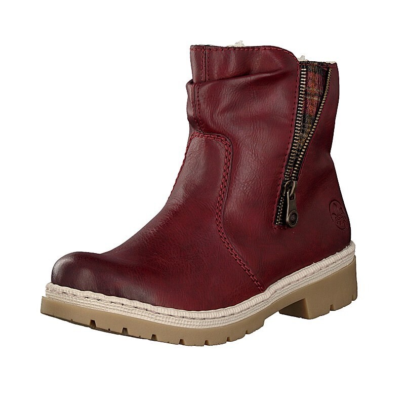 Botas Rieker Y9472-35 Para Mulher - Vermelhas